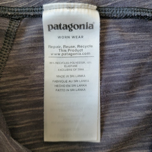Patagonia Centered Crop Leggings Heathered Gray Size Medium - Picture 6 of 10